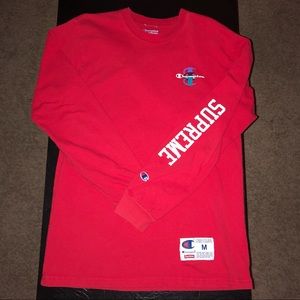 Supreme x Champion Long Sleeve (Red)